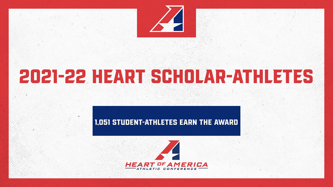 2021-22 Heart Scholar-Athletes
1,051 Student-Athletes Earn the Award
Heart of America Athletic Conference