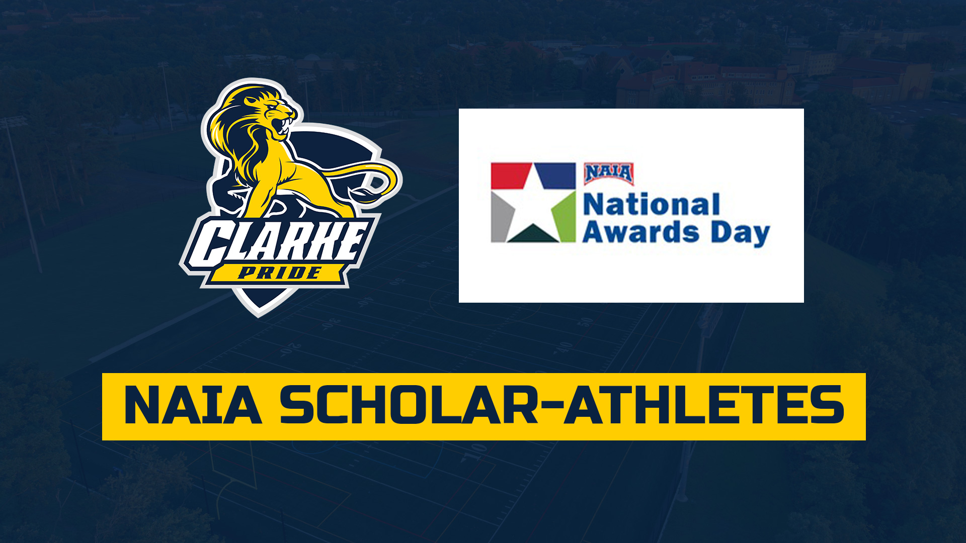 Clarke Pride Logo
NAIA National Awards Day
NAIA Scholar-Athletes
