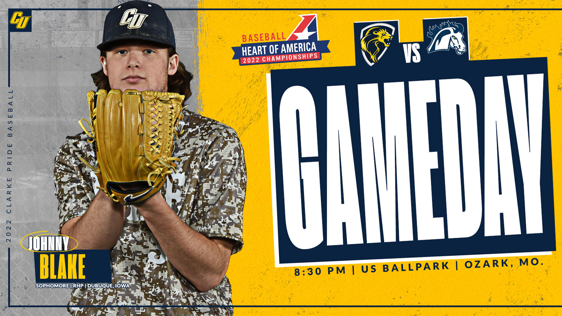 Gameday
8:30 PM | US Ballpark | Ozark, Mo.
Johnny Blake
Sophomore | RHP | Dubuque, Iowa