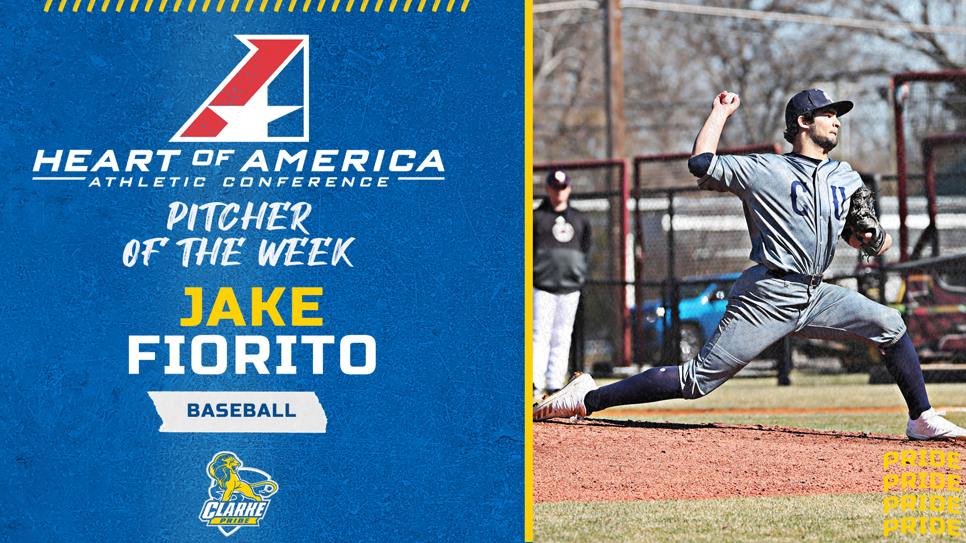 Heart of America Athletic Conference
Pitcher of the Week
Jake Fiorito
Baseball
