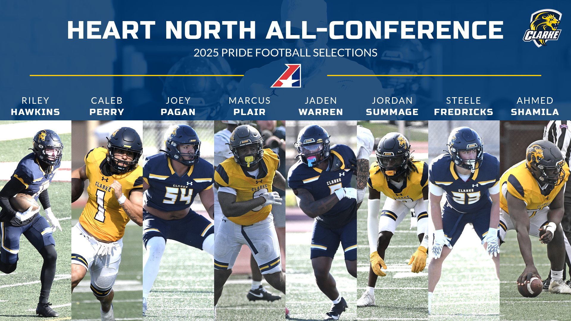Pride football sees eight earn All Heart North honors