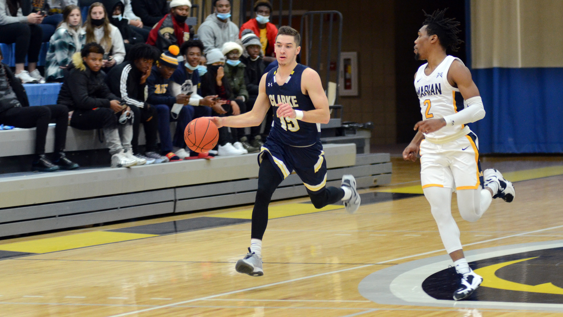 Jordan Lake dribbling up the floor