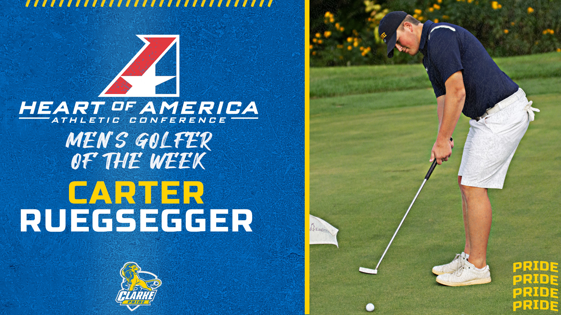 Heart of America Athletic Conference
Men's Golfer of the Week
Carter Ruegsegger
