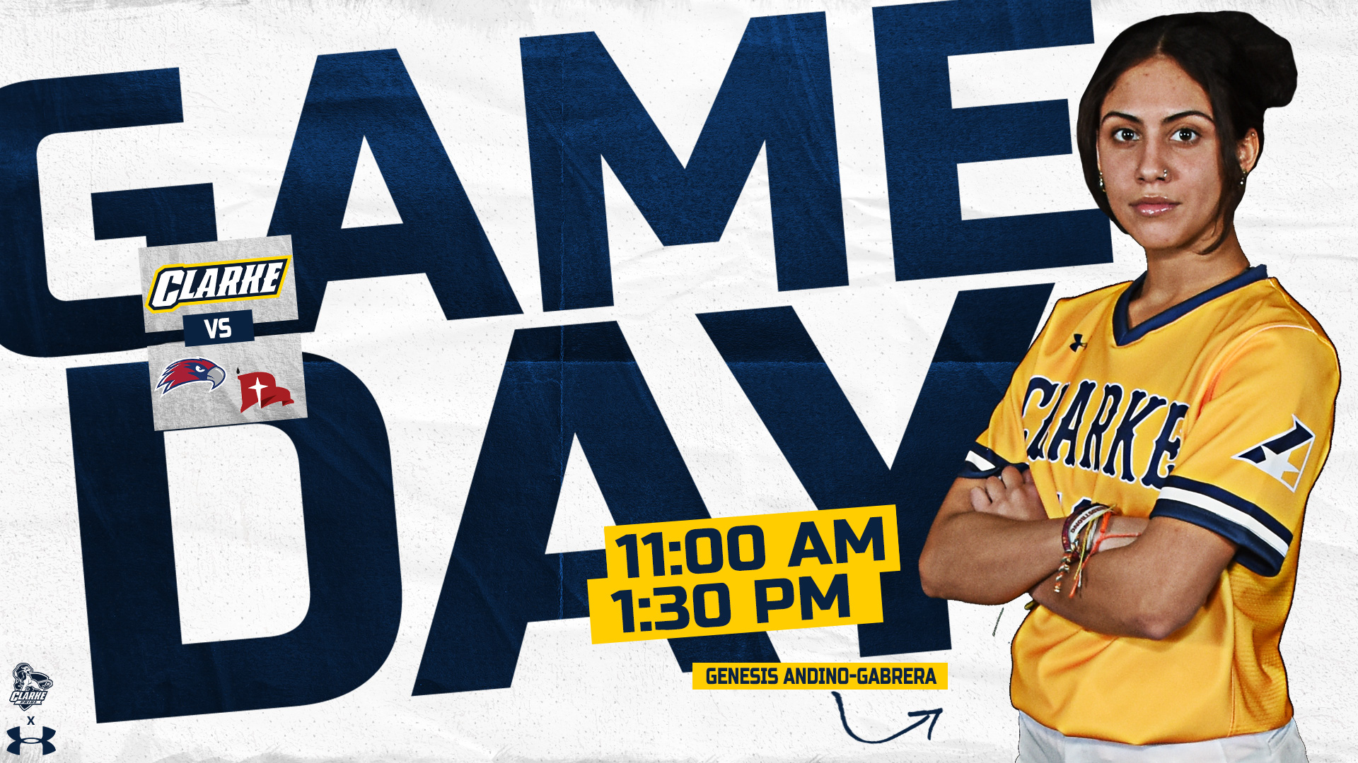 Gameday
11:00 AM
1:30 PM
Genesis Andino-Cabrera