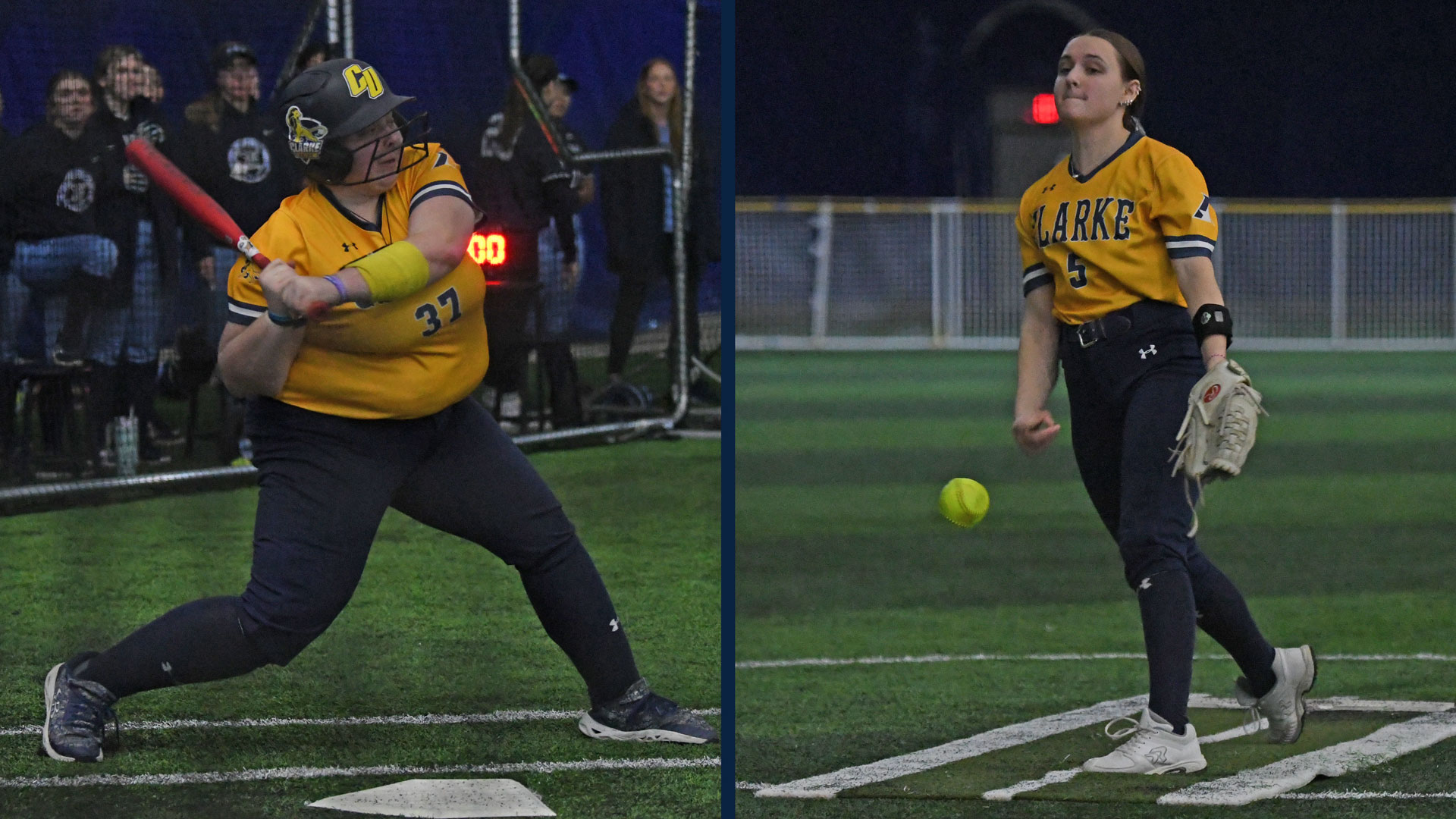 Pride win each end of doubleheader in extras; Gatto breaks strikeout record again